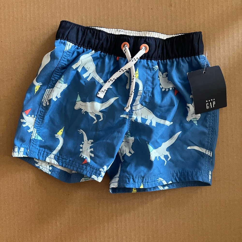 2 pieces Baby Gap Rash Guard Swim One-piece & Baby Gap Swim Trunks